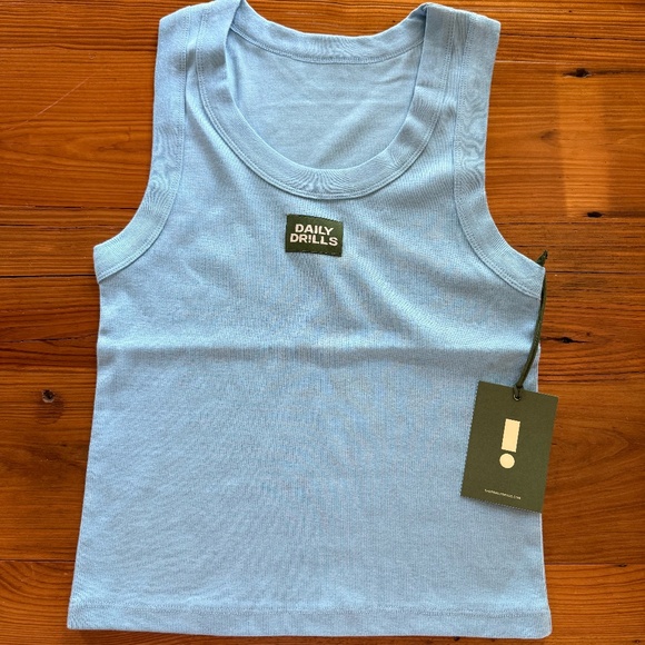 Daily Drills | Tops | New Daily Drills Logo Ribbed Tank | Poshmark